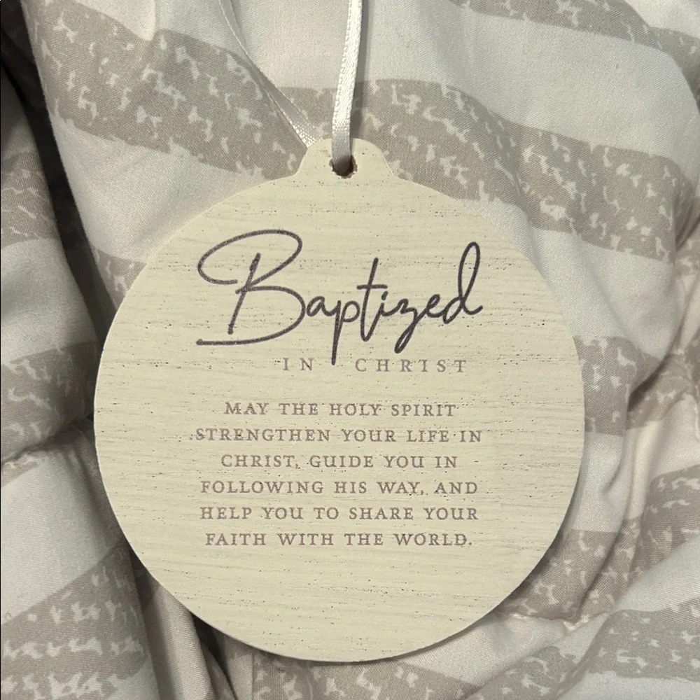 Baptized in Christ Hanging Plaque